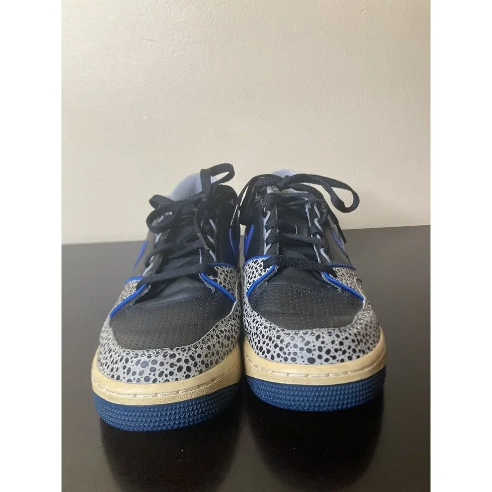 Nike Sz US 9 Air Assault Black Varsity Royal Cement Shoe 2007 - Picture 3 of 11